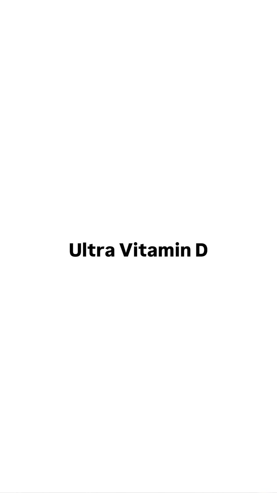 Ultra Vitamin D