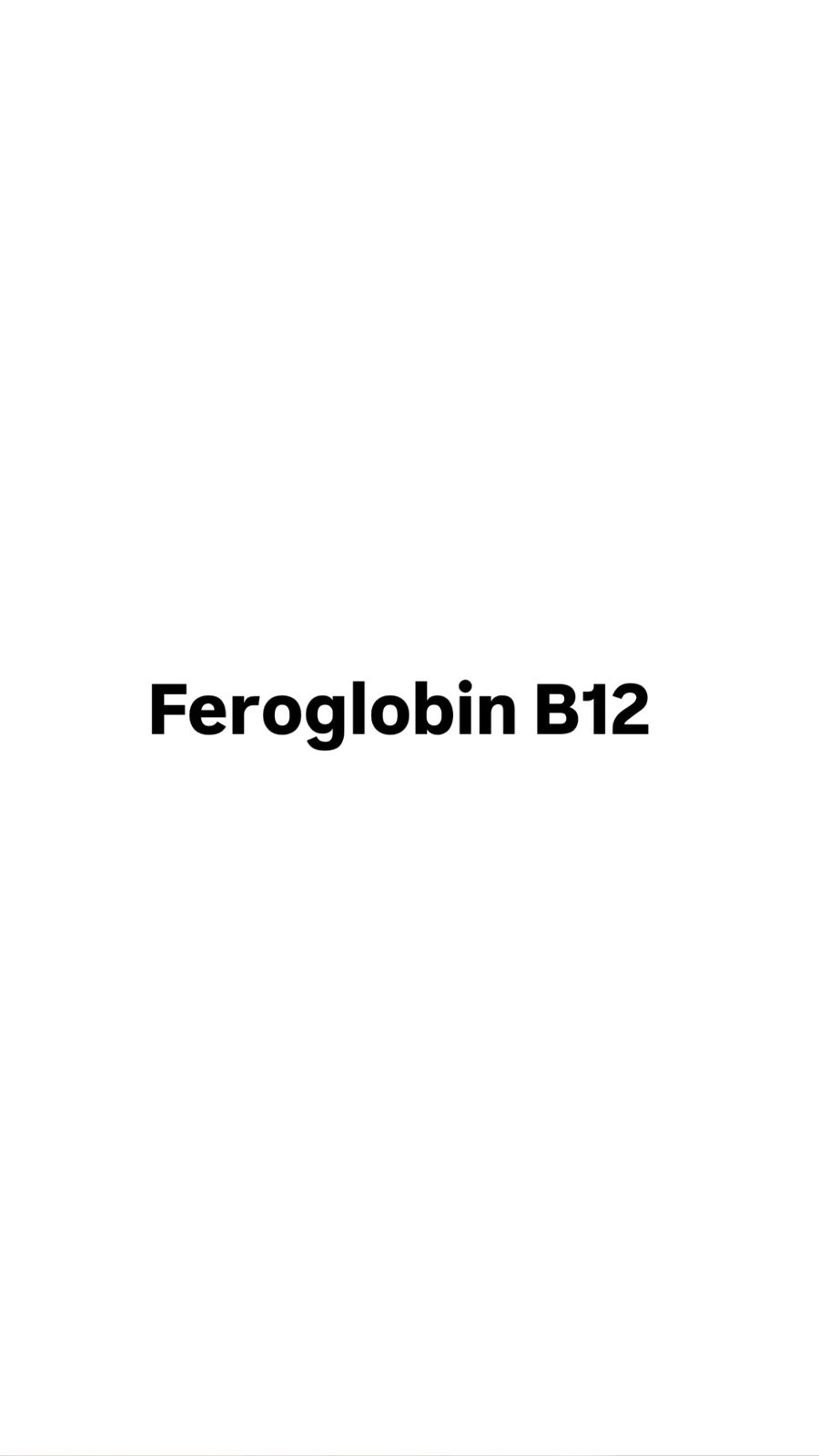 Feroglobin B12