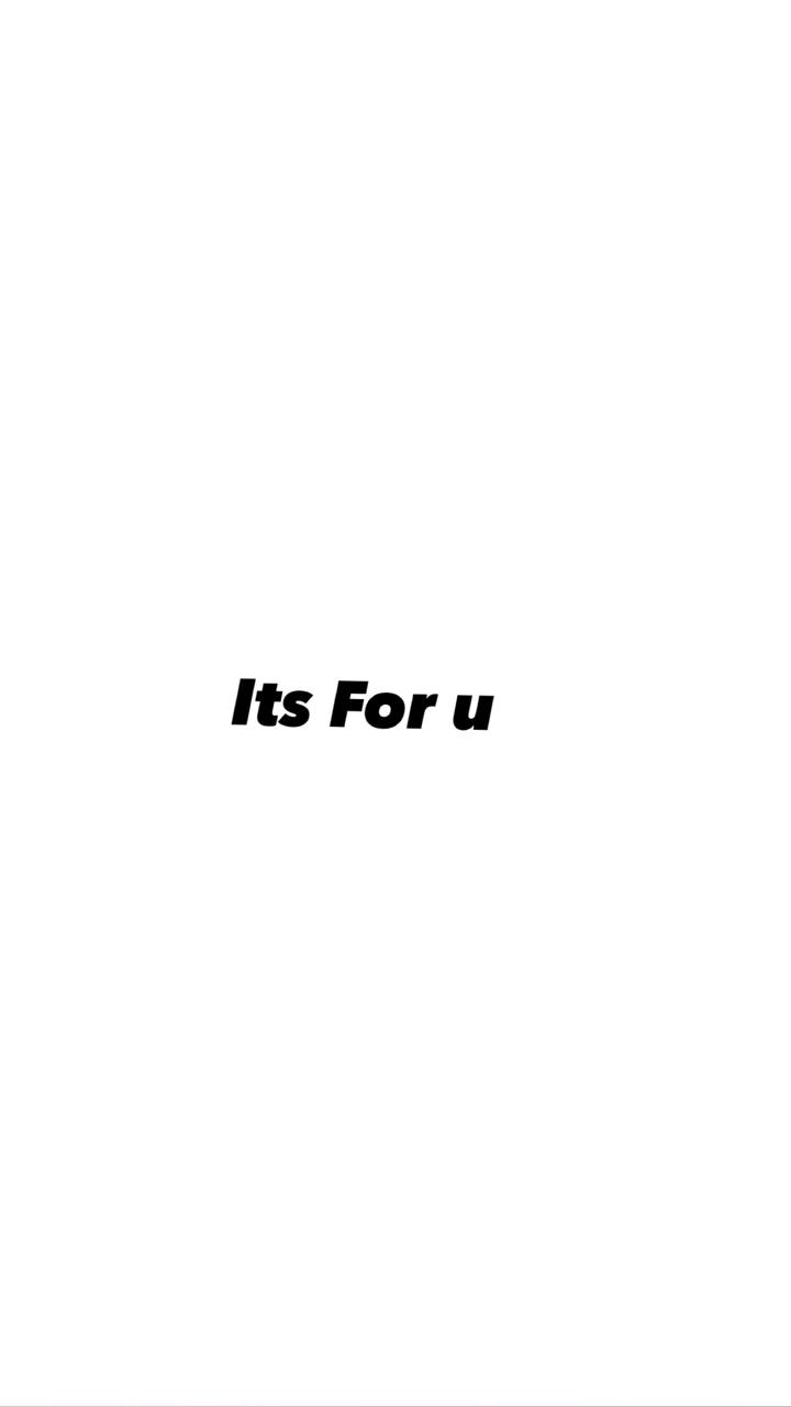 Its For u